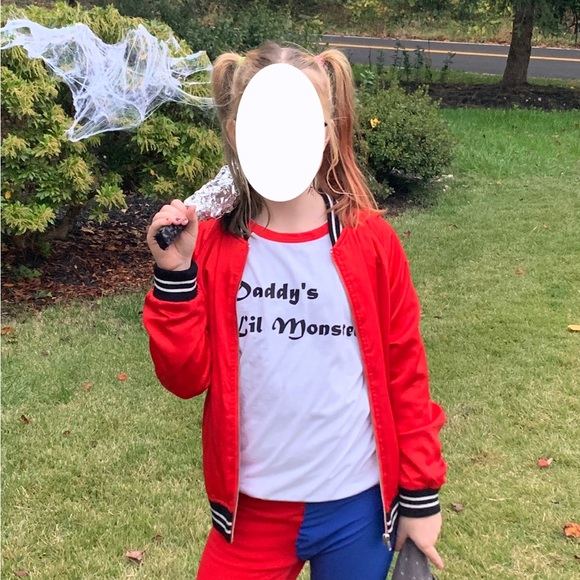 Harley Quinn Joker Costume Jacket Red 11-12 - Picture 3 of 3